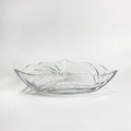 【SOGA】日本製 三角水果盤 三角果盤 點心盤 蛋糕盤 三角玻璃盤 供果盤 雕花玻璃盤 玻璃果盤_3