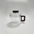 ZERO原點居家 玻璃泡茶杯 150mL 150cc 玻璃濾茶杯 玻璃茶杯 玻璃花茶杯 實木把手 耐熱玻璃_2
