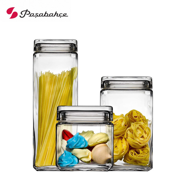 【Pasabahce】Landmark Jar 磚塊形玻璃儲物罐 磚形儲物罐 玻璃儲存罐 密封罐