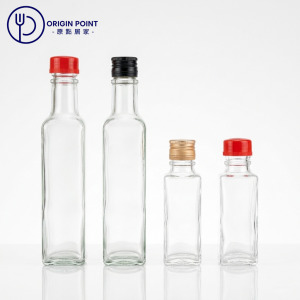 ZERO原點居家 方形酒瓶6入組 100mL 250mL鋁蓋包裝瓶 玻璃方瓶 極簡玻璃瓶 方形玻璃瓶