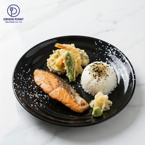 ZERO原點居家 銀河潑墨螺紋盤 星空盤 深盤 湯盤 餐盤 潑墨盤 螺紋造型盤 陶瓷盤