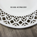 ZERO原點居家 藝術鏤空陶瓷盤 幾何鏤空平盤 展示盤 蛋糕擺盤 宴會盤 樣品屋擺設 派對盤 鏤空盤_2