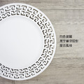 ZERO原點居家 藝術鏤空陶瓷盤 幾何鏤空平盤 展示盤 蛋糕擺盤 宴會盤 樣品屋擺設 派對盤 鏤空盤_13