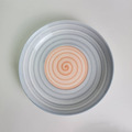 ZERO原點居家 彩虹系列-深盤 日韓風格 螺旋彩虹盤 彩虹盤 手繪陶瓷盤 撞色圓盤_3