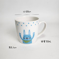 【韓國ERATO】可愛兔兔杯 300mL 300cc 情侶對杯 閨密對杯 水杯 茶杯 早餐牛奶杯 雙色馬克杯 兔兔杯_8