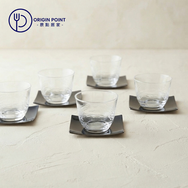 【Toyo-Sasaki】5入冷茶組 夏景色冷茶組 170mL 170cc 玻璃茶杯 茶杯禮盒 茶杯套組