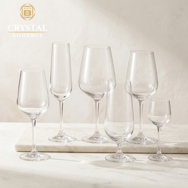 【CRYSTAL BOHEMIA】STRIX 夜羽系列 水晶玻璃杯 利口酒杯 白酒杯 紅酒杯 笛型香檳杯 啤酒杯