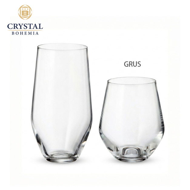 【CRYSTAL BOHEMIA】GRUS 鶴影系列 水晶玻璃杯 Tumbler 水杯 果汁杯 飲料杯 酒杯