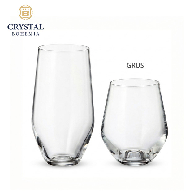 【CRYSTAL BOHEMIA】GRUS 鶴影系列 水晶玻璃杯 Tumbler 水杯 果汁杯 飲料杯 酒杯