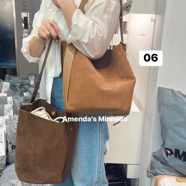 06 最新經典款磁扣肩背桶包