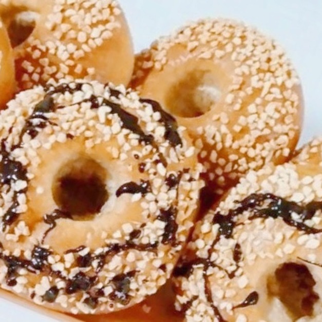 W澱粉貝果【原味/杏仁角/巧克力杏仁角/抹茶】