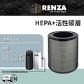適用 Winix Tower QS ATSU305-HWT 360度立式空氣清淨機 替換GN HEPA活性碳濾網 濾芯 濾心