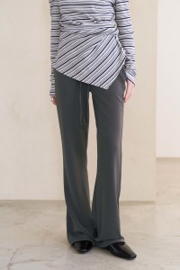 彈性滑布微喇叭長褲