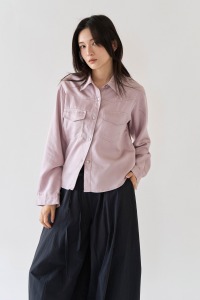 柔軟雙口袋天絲襯衫