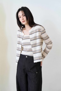 橫紋兩件式背心套裝