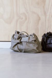 洗舊大口袋長把方包