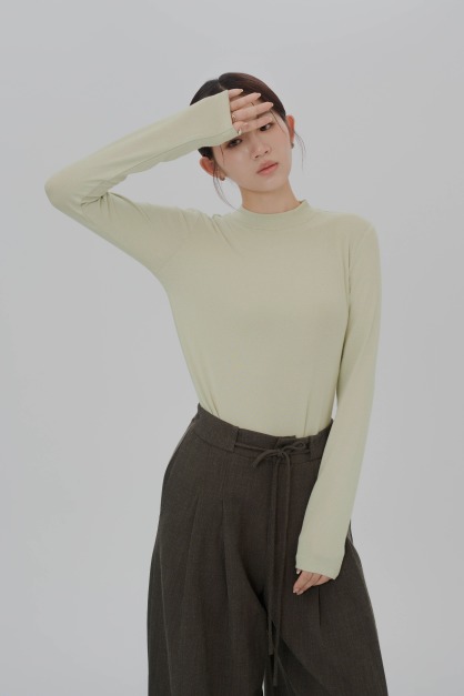 柔棉彈性立領上衣