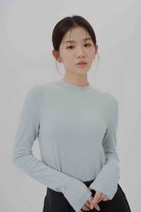 柔棉彈性立領上衣