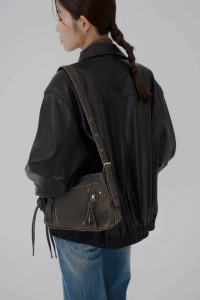 洗舊多拉鏈肩背包