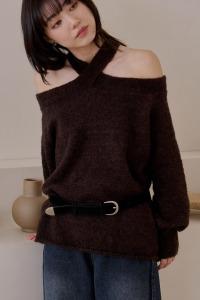 銀釦麂皮寬皮帶