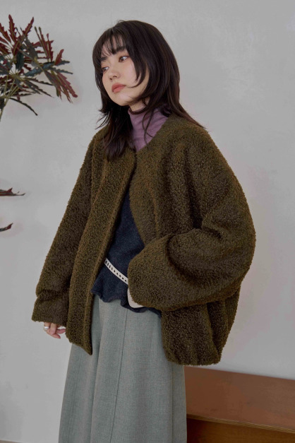 QQ毛絨磁吸領外套