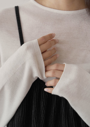 (預)柔感細織微領針織衣