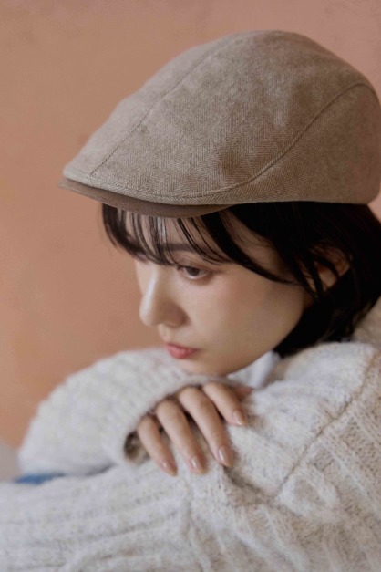 人字紋雙層小偷帽