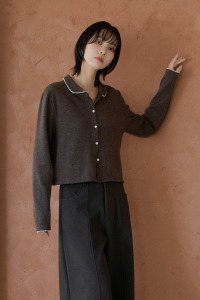 (預)花邊小圓領針織衣