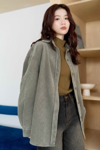 (預)挺版燈芯絨襯衫外套