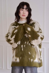 暈染磨毛感oversize毛衣