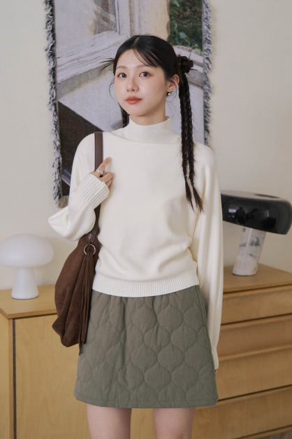 層次露肩兩件式針織衣