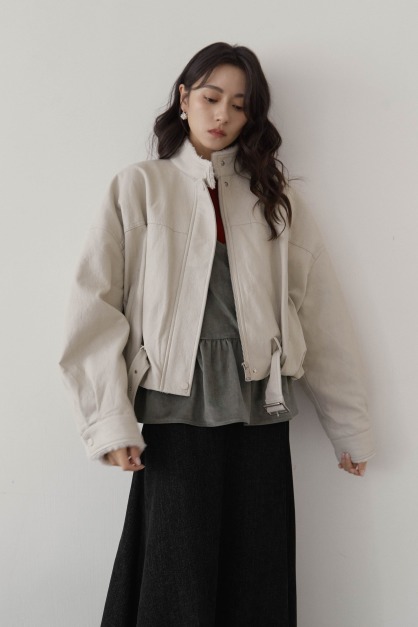 內刷毛軟皮革外套