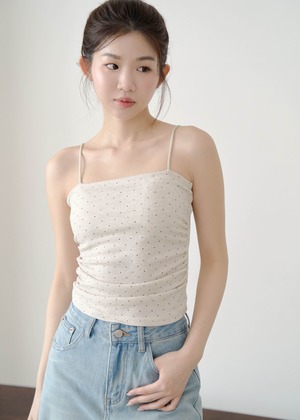 點點側抓皺BRA TOP