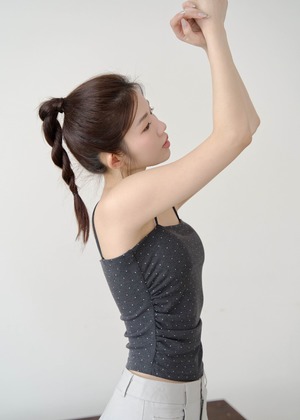 點點側抓皺BRA TOP