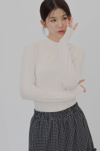 柔棉彈性立領上衣