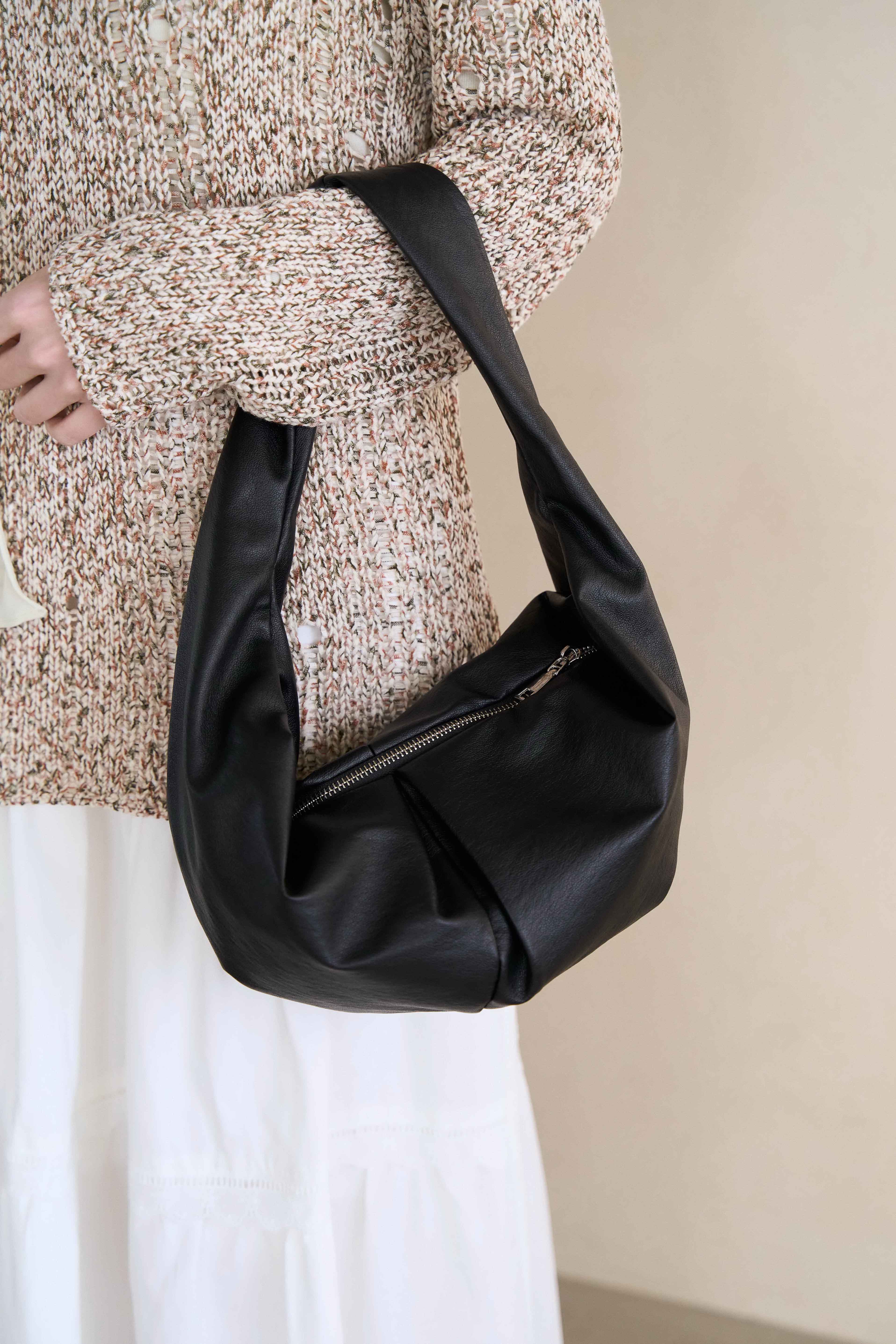 軟皮手提單肩小包