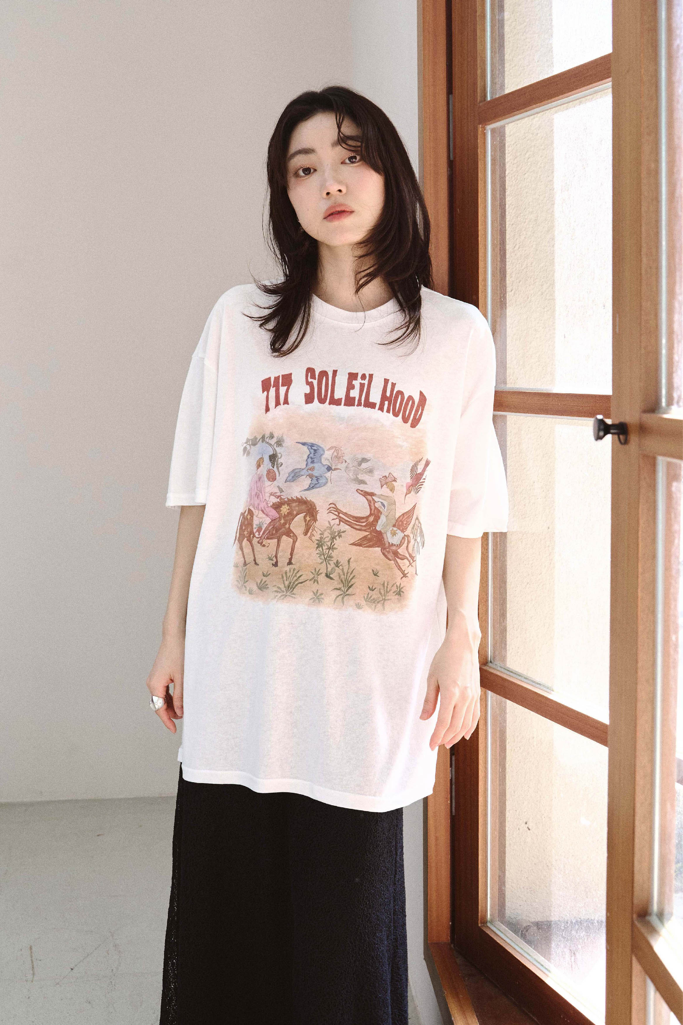 神話圖寬鬆棉TEE