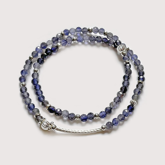 堇青石雙圈手鍊