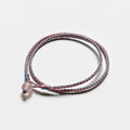 粉晶雙圈蠟線手環 (灰藍+粉紅)_1