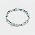 海藍寶白水晶316L不鏽鋼手鍊_1