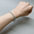 海藍寶白水晶316L不鏽鋼手鍊_3