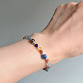 藍紋石茶晶海藍寶手鍊_4