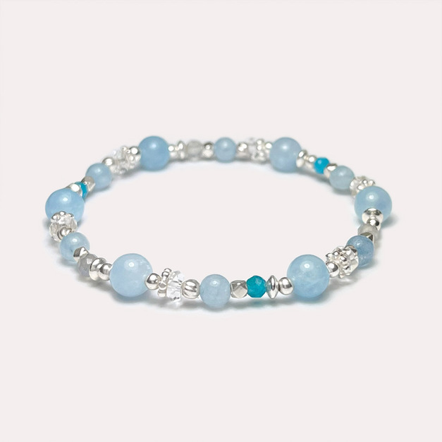 海藍寶藍磷灰手鍊