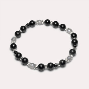 黑曜石拉長石手鍊