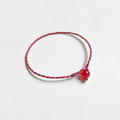 紅瑪瑙四股編超細蠟線手環(紅+紫紅+藕紫)_2