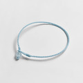 海藍寶四股編超細蠟線手環(淡藍)_1