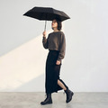 220g極輕安全不回彈自動傘 - 曜石黑_3