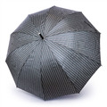 西班牙Romanelli原木手把直傘 - 灰綠幾何圖案