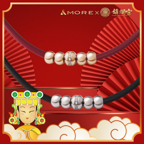 媽祖聯名 富貴五吉鈦鍺項鍊 (白鋼/玫金)