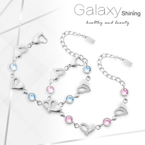 Galaxy Shining 閃耀心鍺手鍊 (白鋼)
